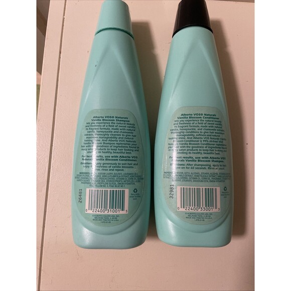 NOS Discontinued Alberto V05 Naturals shampoo & conditioner set Vanilla Prop USA - Picture 5 of 7